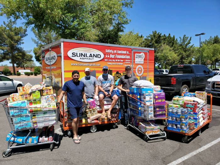 Flyn food drive Sunland Food Donations