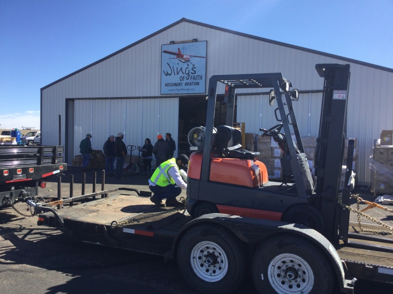 Sunland Donates Forklift to Wings of Faith Ministries