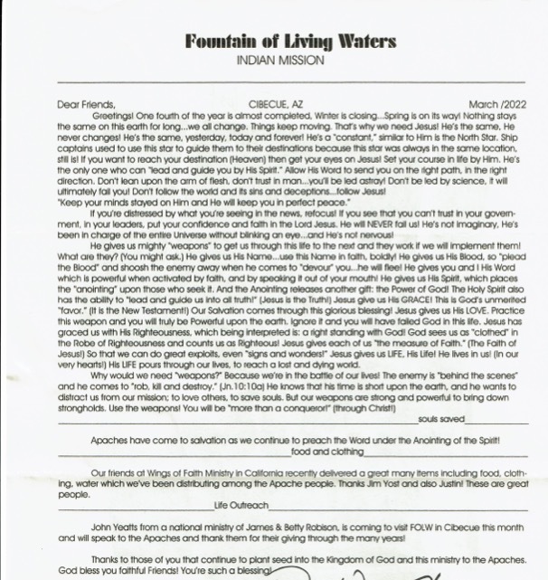 Fountain of Living Waters - Message from Pastor Wayne