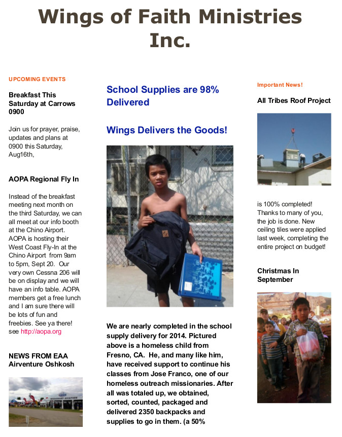 Newsletter page 1