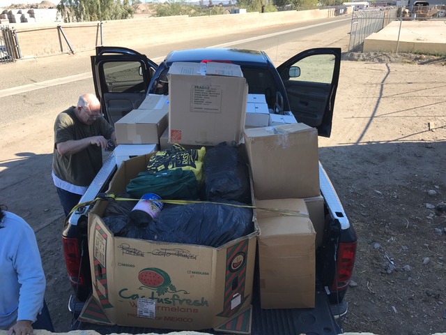 Load of supplies donated to Yuma